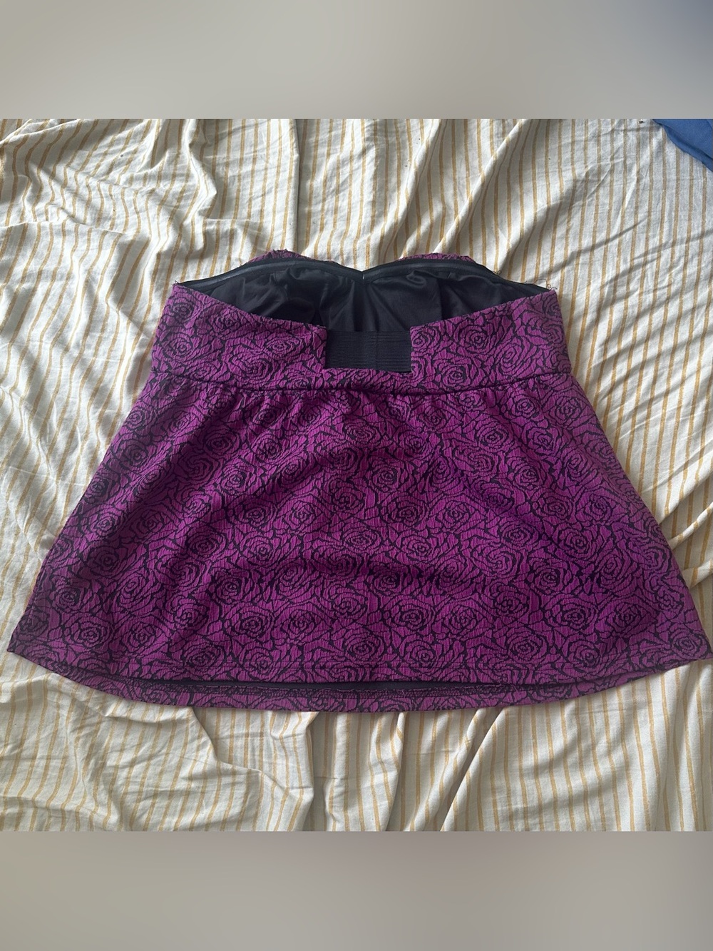 Purple Roses Tube Top - Picture 2 of 3